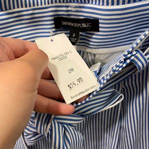Banana Republic Striped Capris Size 2 NWT